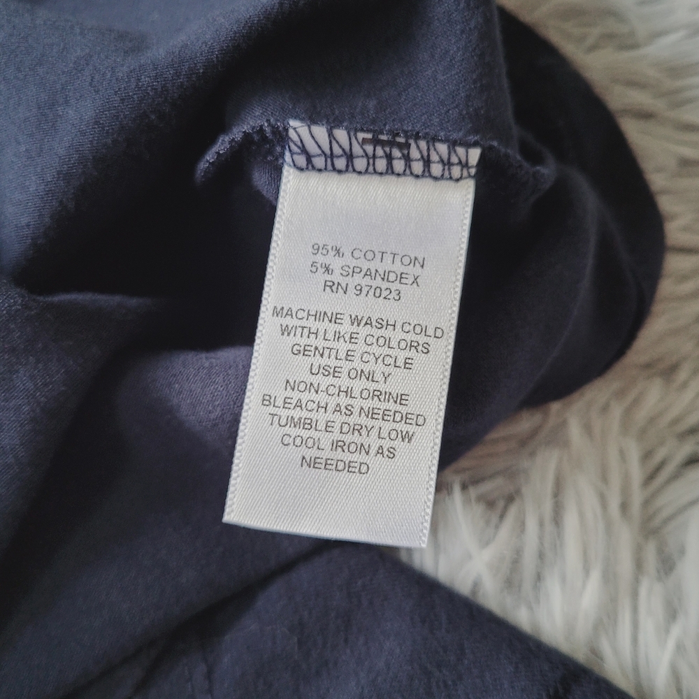 Navy Short Sleeve Navy Blue Dress - Picture 5 of 5